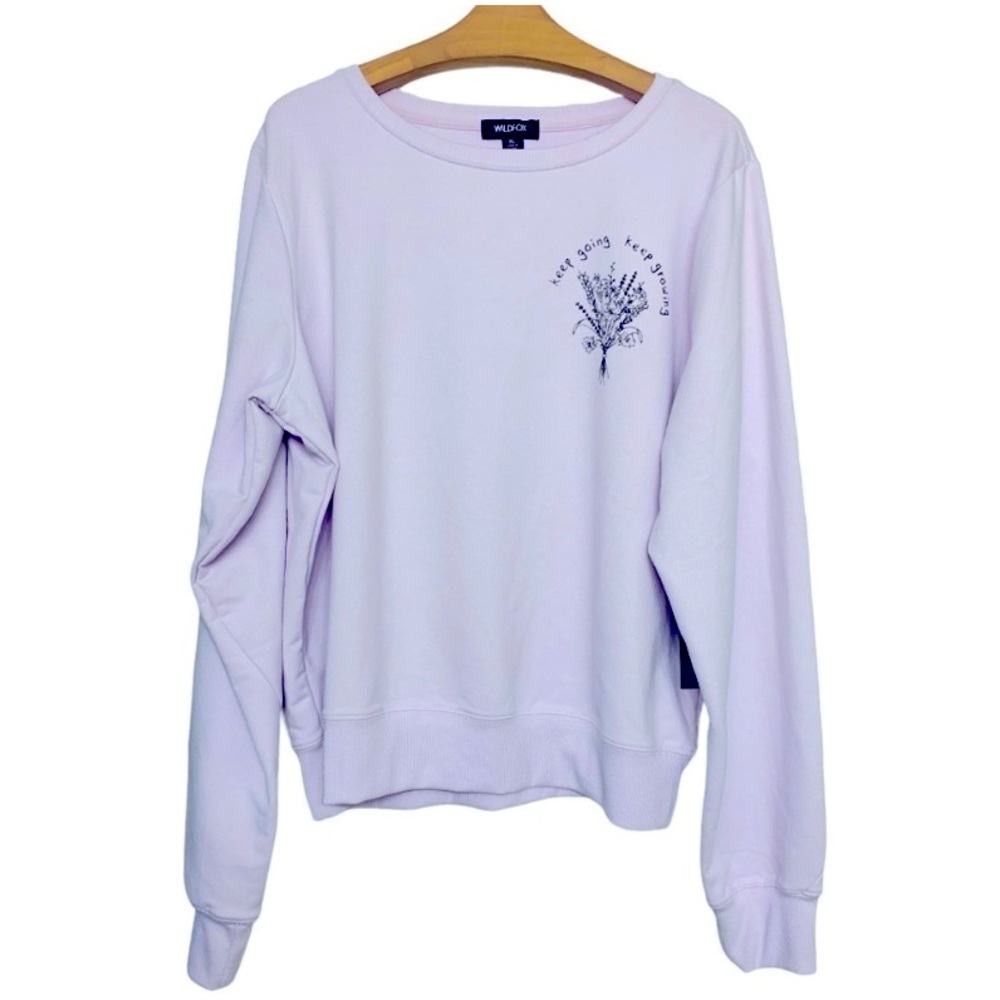 Wildfox Keep Going Keep Growing Graphic Sweatshirt